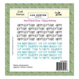 Lisa Horton Crafts Word Panel Duos Stamps Happy Birthday