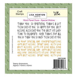 Lisa Horton Crafts Word Panel Duos Stamps Special Wishes