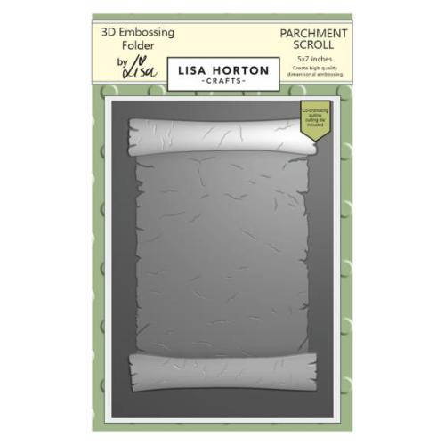 Lisa Horton Crafts Embossing Folder - Parchment Scroll