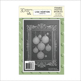 Lisa Horton Crafts - Framed Festive Baubles 5" x 7" Embossing Folder