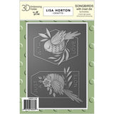 Lisa Horton Crafts Embossing Folder And Die 5"X7" Songbirds