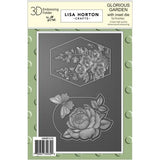 Lisa Horton Crafts Embossing Folder And Die 5"X7" Glorious Garden