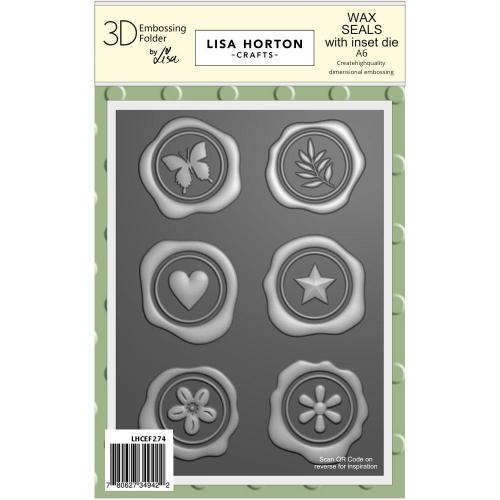 Lisa Horton Crafts Embossing Folder And Die 5"X7" Wax Seals