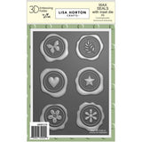 Lisa Horton Crafts Embossing Folder And Die 5"X7" Wax Seals