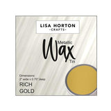 Lisa Horton Crafts - Water Based Wax Tin - Rich Gold #871C