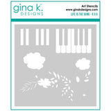 Gina K Designs - STENCIL - Life is the Song