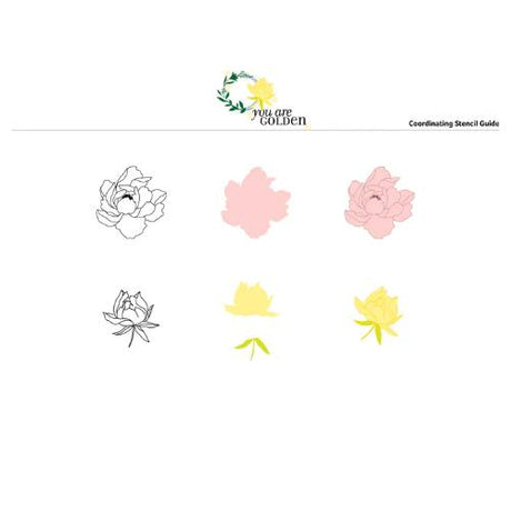 Gina K Designs - STENCIL- You Are Golden