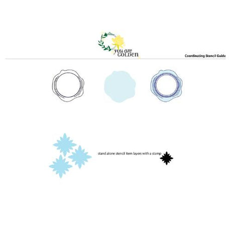 Gina K Designs - STENCIL- You Are Golden