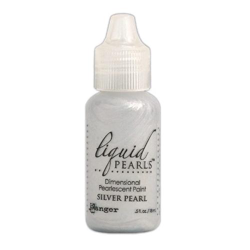 Ranger Liquid Pearls Dimensional Pearlescent Paint .5oz Silver Pearl