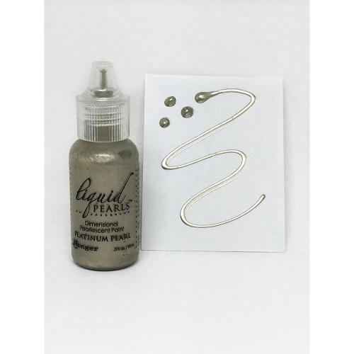 Ranger Liquid Pearls Dimensional Pearlescent Paint .5oz Platinum