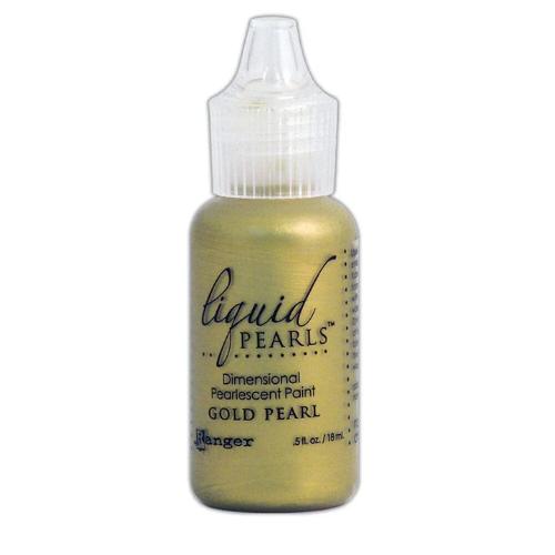 Ranger Liquid Pearls Dimensional Pearlescent Paint .5oz Gold Pearl