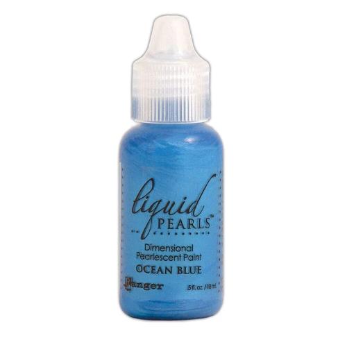 Ranger Liquid Pearls Dimensional Pearlescent Paint .5oz Ocean Blue
