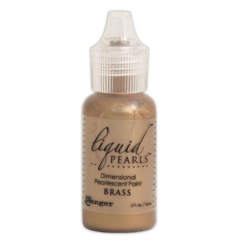Ranger Liquid Pearls Dimensional Pearlescent Paint .5oz Brass