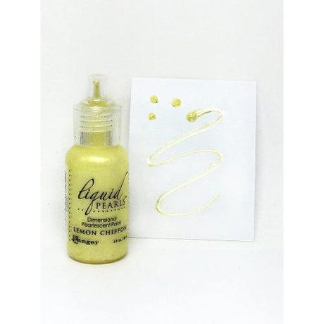 Ranger Liquid Pearls Dimensional Pearlescent Paint .5oz Lemon Chiffon
