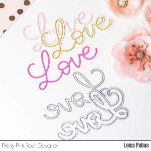 Pretty Pink Posh - Large Love Shadow Die