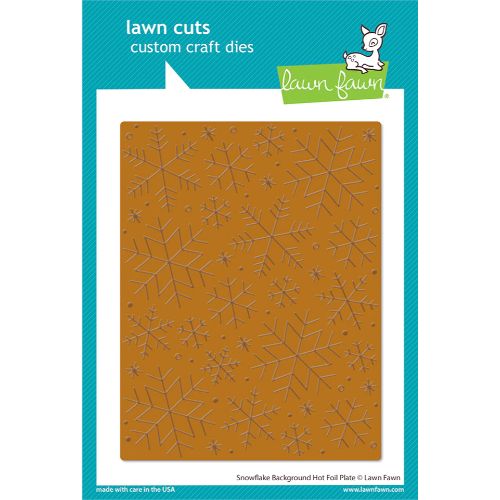 Lawn Fawn - Hot Foil Plates - Snowflake Background Hot Foil Plates