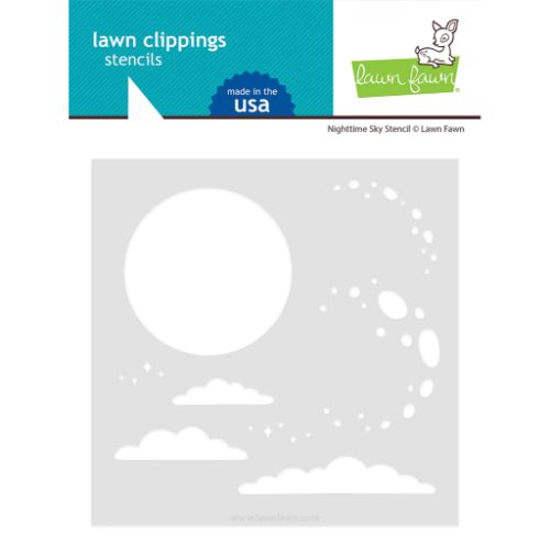 Lawn Fawn - Lawn Clippings - Nighttime Sky Stencil