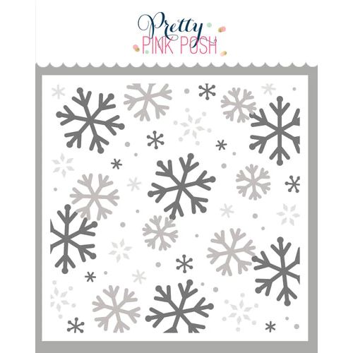 Pretty Pink Posh - Layered Snowflakes Stencils (3 Pack)