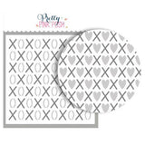 Pretty Pink Posh - Layered XOXO Stencil (3Lyr)