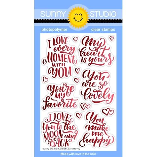 Sunny Studios - Lovey Dovey Stamps