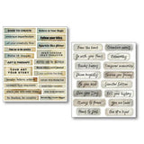Ciao Bella Little Words Mixed Media Stickers (10pcs) (MB001)