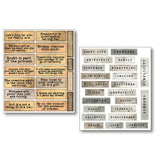Ciao Bella Little Words Mixed Media Stickers (10pcs) (MB001)
