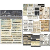 Ciao Bella Little Words Mixed Media Stickers (10pcs) (MB001)
