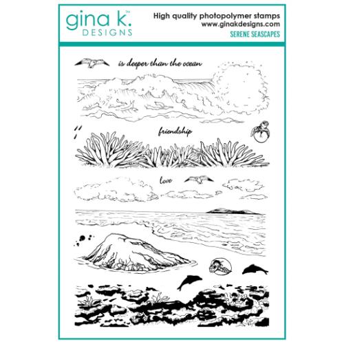 Gina K designs - BUNDLE- Serene Seascapes - Postage as per Actual