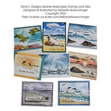 Gina K designs - BUNDLE- Serene Seascapes - Postage as per Actual