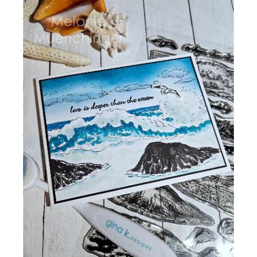 Gina K designs - BUNDLE- Serene Seascapes - Postage as per Actual