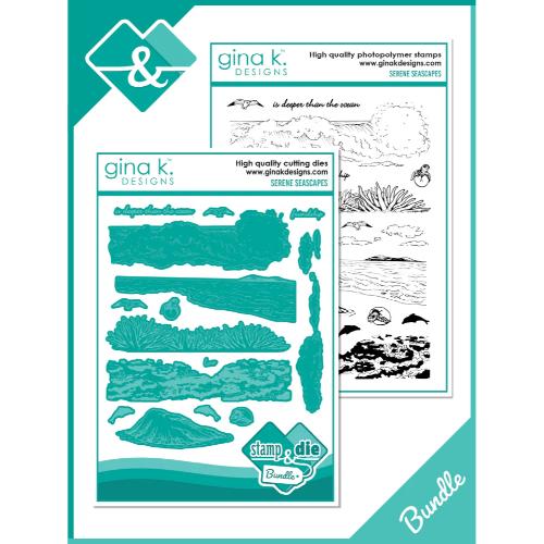 Gina K designs - BUNDLE- Serene Seascapes - Postage as per Actual