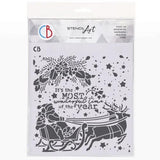 Ciao Bella Toy Shop 8x8 Inch Texture Stencil Wonderful Time (MS8-030)