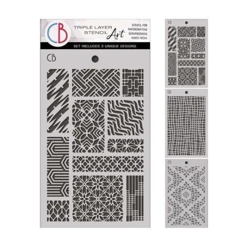 Ciao Bella Eastern Journey 5x8 Inch Stencil Mix Triple Layer Set (MSX012)