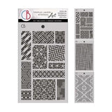 Ciao Bella Eastern Journey 5x8 Inch Stencil Mix Triple Layer Set (MSX012)