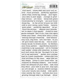 Mintay Art Journal Paper Stickers 6x12 Inch Phrases 1 White (MT-ART-S01) - Postage as per actual