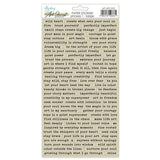 Mintay Art Journal Paper Stickers 6x12 Inch Phrases 1 Beige (MT-ART-S02) - Postage as per actual