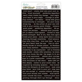 Mintay Art Journal Paper Stickers 6x12 Inch Phrases 1 Black (MT-ART-S03) - Postage as per actual