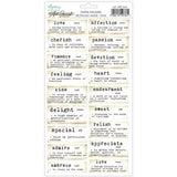 Mintay Art Journal Paper Stickers 6x12 Inch Dictionary Words Love (MT-ART-S04) - Postage as per Actual