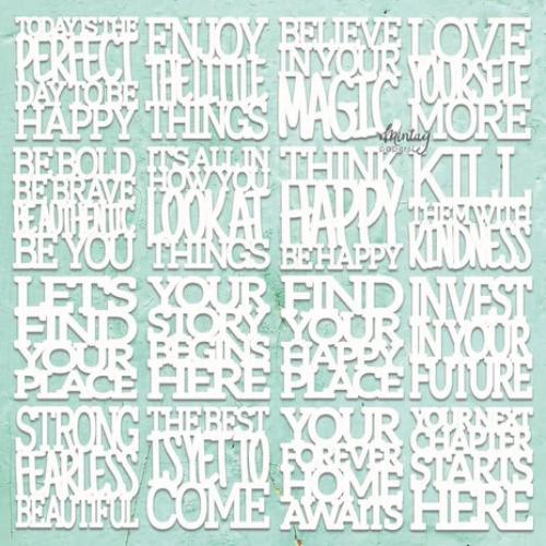 Mintay Chippies Decor 12x12 Inch Motivational Words (MT-CHIP2-D113) - Postage as per Actual