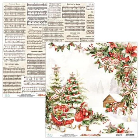 Mintay Holly Jolly 12x12 Inch Scrapbooking Paper Set (MT-HOL-07) - Postage as per Actual