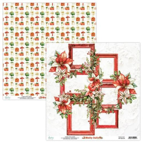 Mintay Holly Jolly 12x12 Inch Scrapbooking Paper Set (MT-HOL-07) - Postage as per Actual