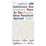Mintay - 6 x 12 Paper Stickers - Lighthouse - Words - Postage as per Actual
