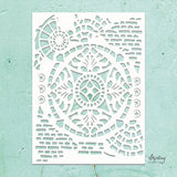 Mintay Kreativa - 6 x 8 Stencil - Ornaments