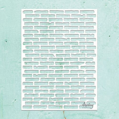 Mintay Kreativa - 6 x 8 Stencil - Brick Wall