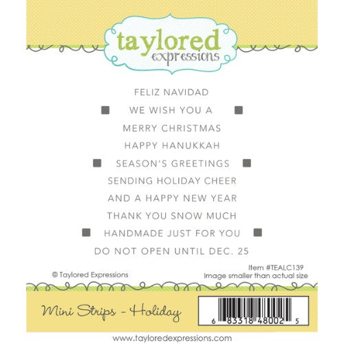 Taylored Expressions - Mini Strips - Holiday