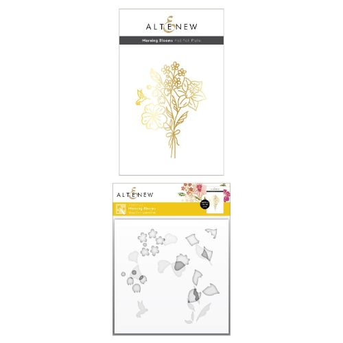 Altenew - Morning Blooms Hot Foil Plate & Stencil Bundle