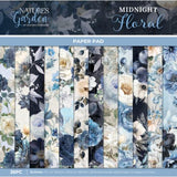 Crafter's Companion Midnight Floral 12x12 Inch Paper Pad (NG-MF-PAD12) - Postage as per Actual