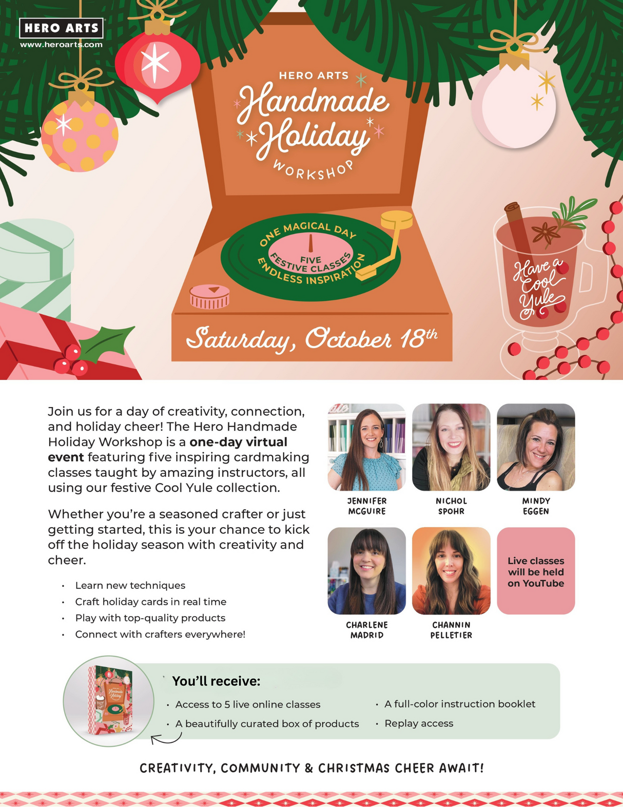 Spellbinders - The Hero Handmade Holiday Workshop - Deposit Only