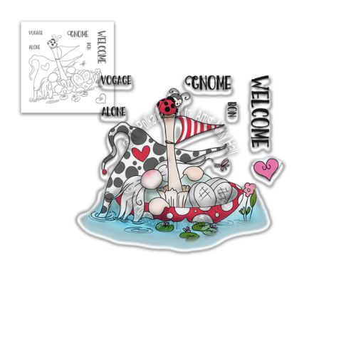 Polkadoodles - Gnome Voyage - Clear Stamp Set