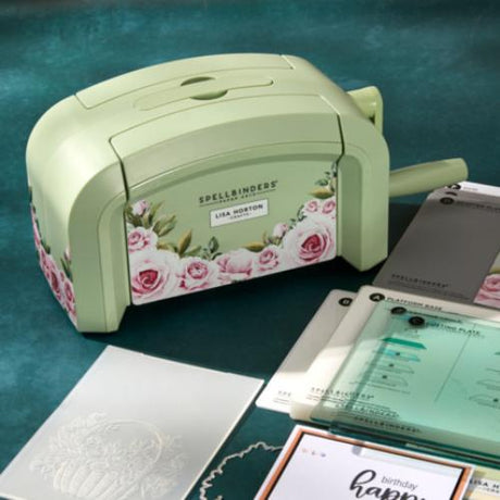 Spellbinders Platinum SIX Die Cutting & Embossing Machine - Lisa Horton Crafts Special Edition Sage Green (PE-119) - Postage as per Actual